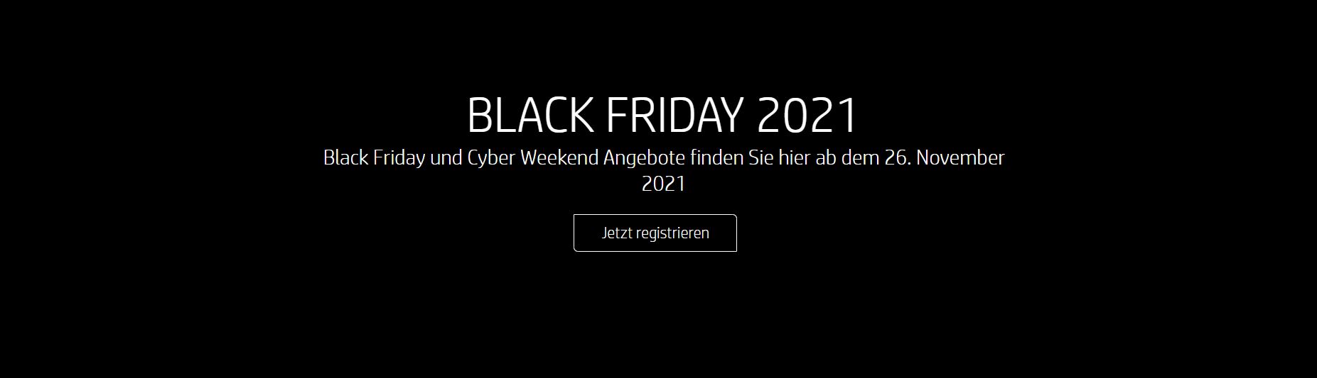 Black Friday 2021 bei HP: